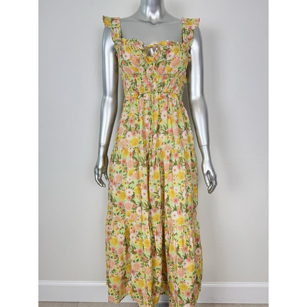 Yumi Kim Maxi Dress Floral Print Frill Sleeve Libby S - Picture 6 of 13
